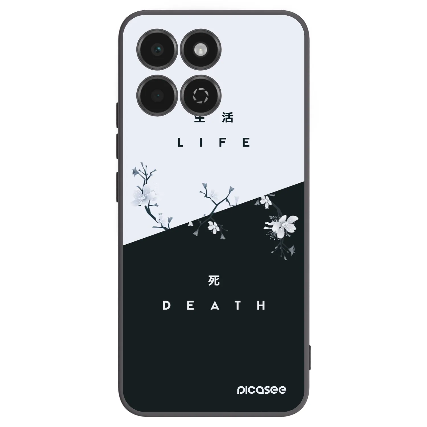 Picasee Μαύρη θήκη σιλικόνης για Honor 200 Smart 5G - Life - Death