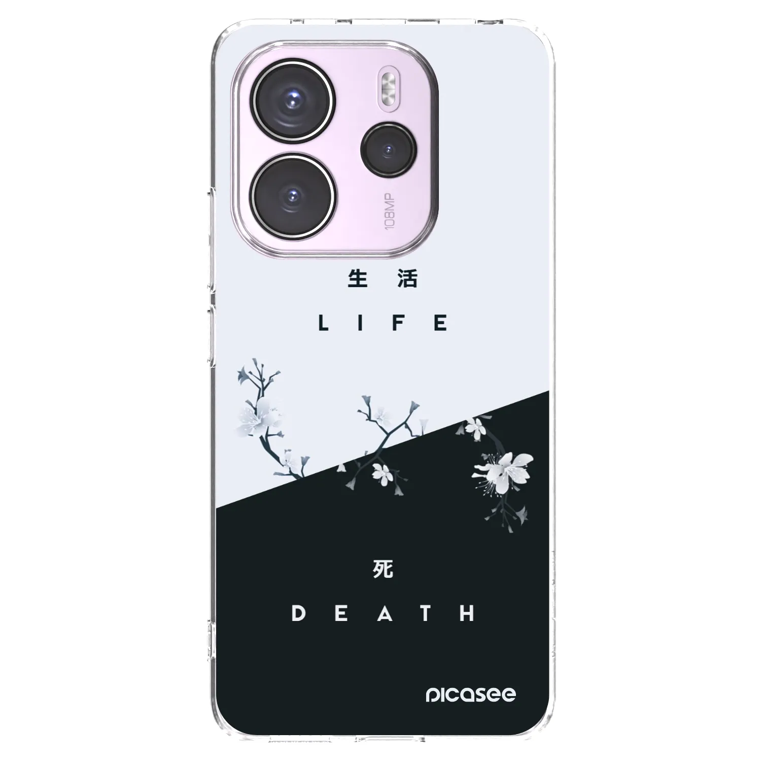 Picasee διαφανής θήκη σιλικόνης Xiaomi Redmi Note 14 4G - Life - Death