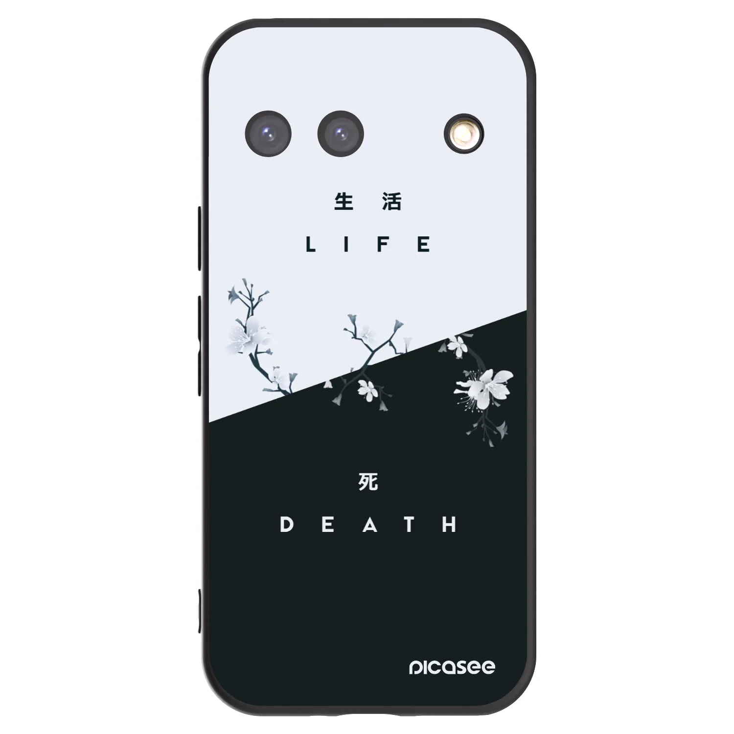 Picasee Μαύρη θήκη σιλικόνης για Google Pixel 9 - Life - Death
