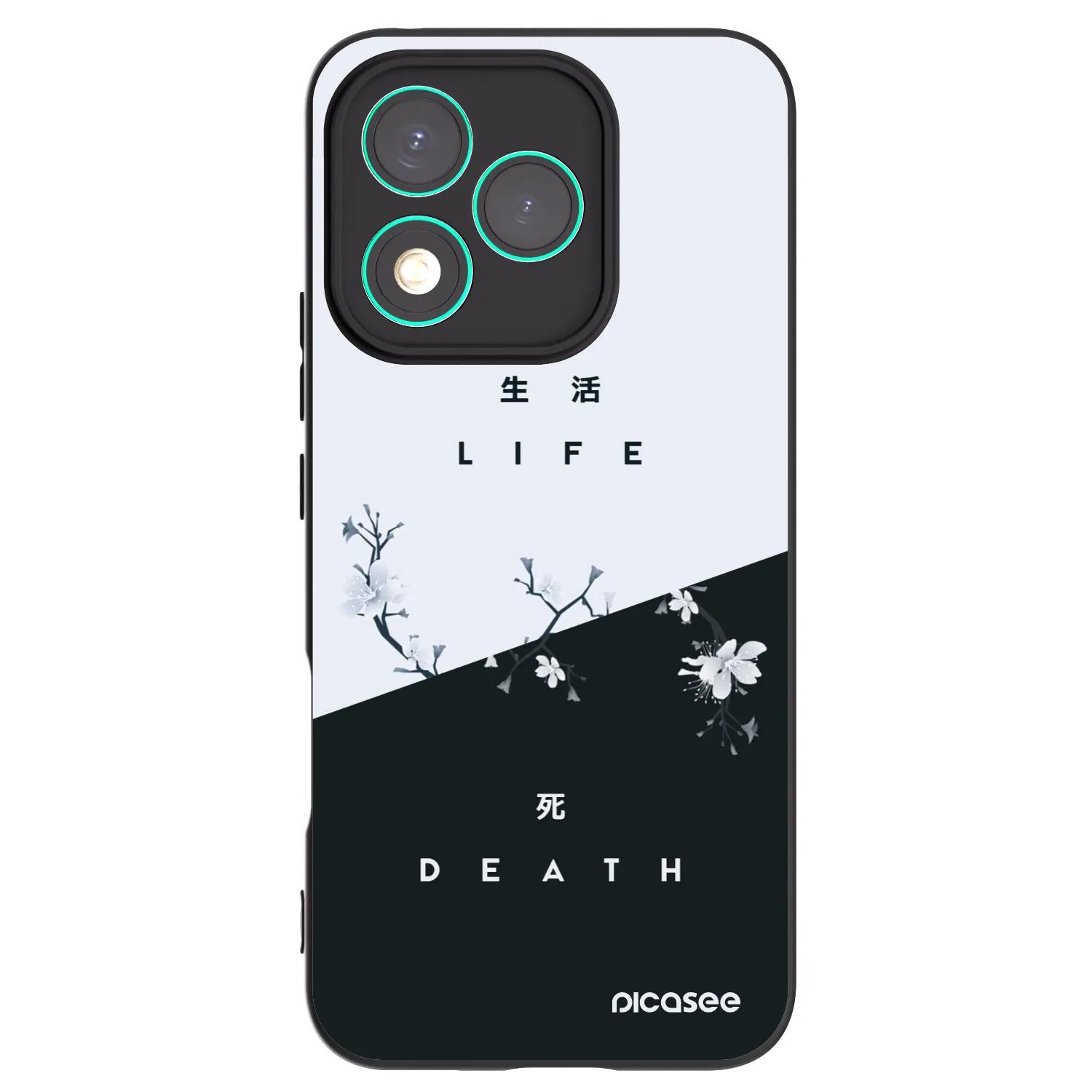 Picasee Μαύρη θήκη σιλικόνης για Honor 400 Lite 5G - Life - Death