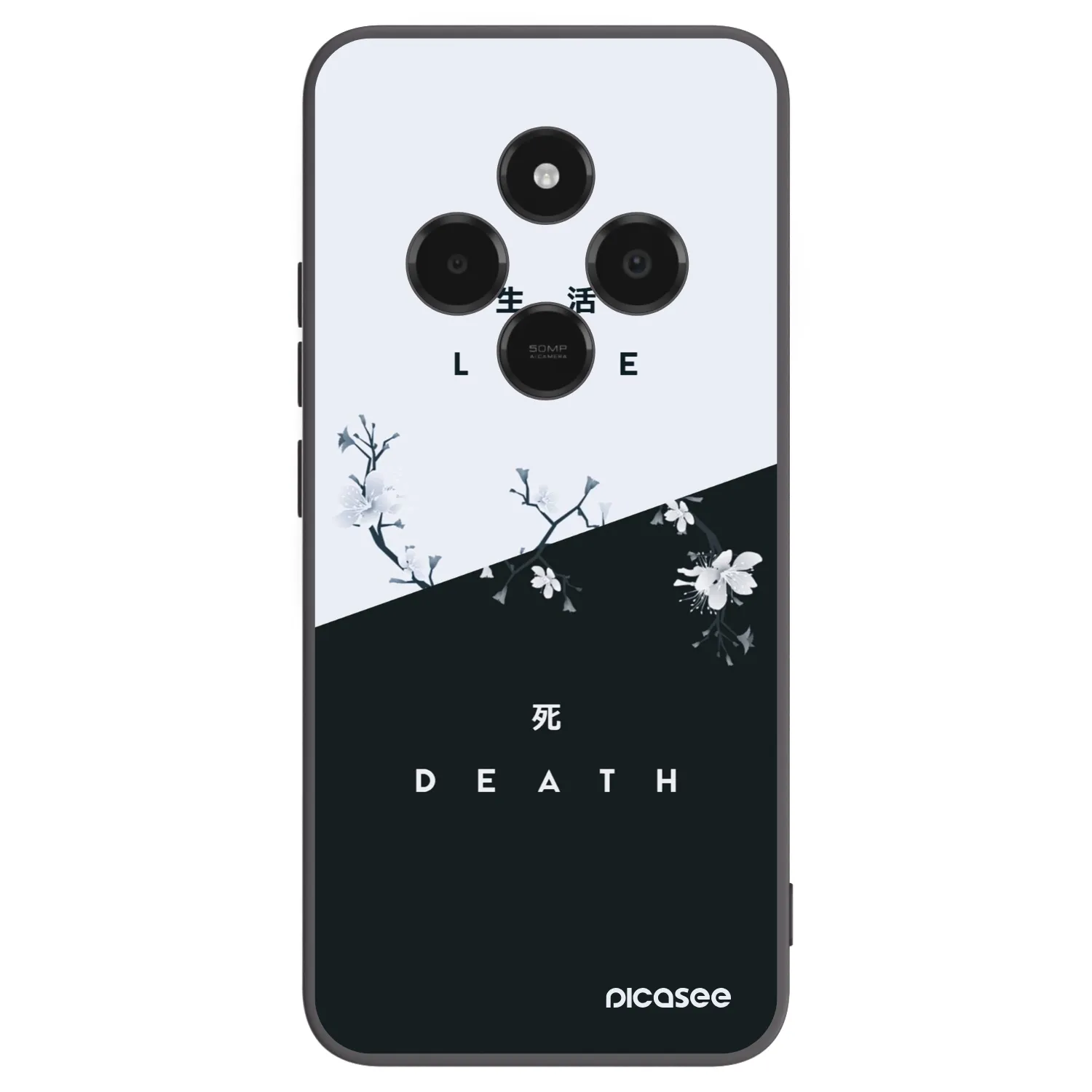 Picasee Μαύρη θήκη σιλικόνης για Xiaomi Poco C75 - Life - Death