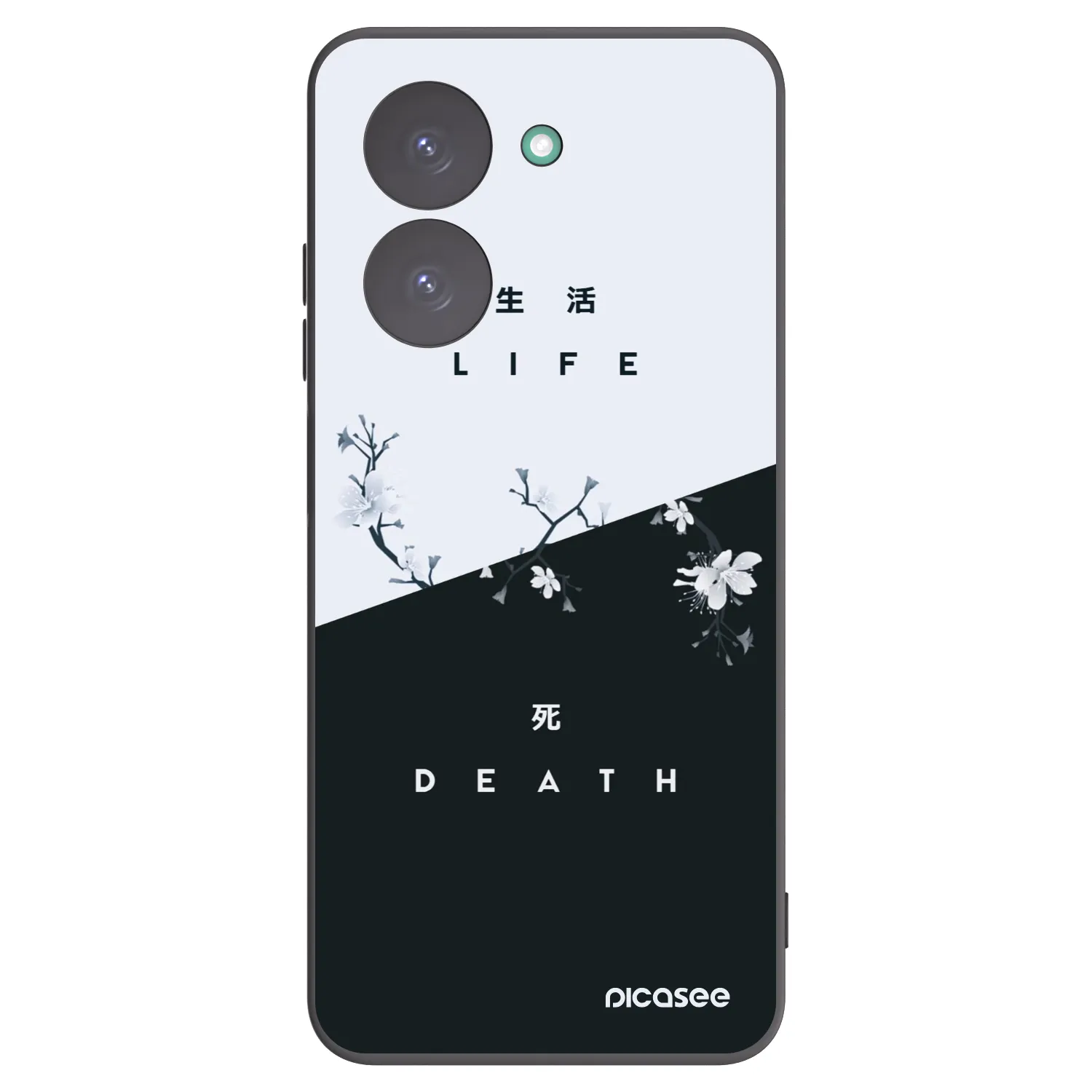 Picasee Μαύρη θήκη σιλικόνης για Xiaomi Redmi A5 - Life - Death