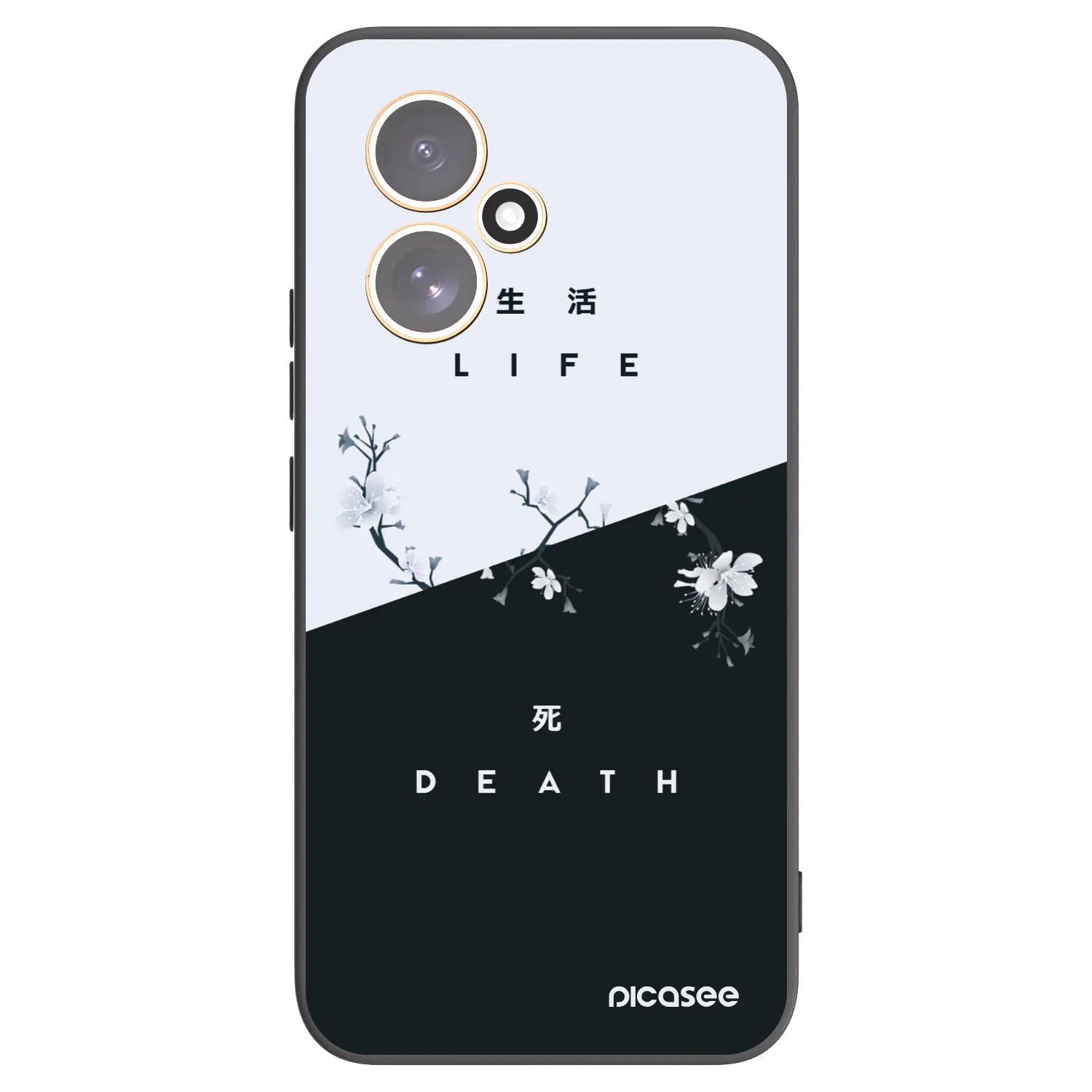 Picasee Μαύρη θήκη σιλικόνης για Honor 400 5G - Life - Death