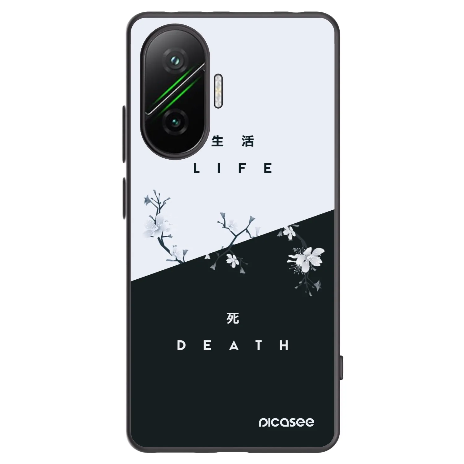 Picasee Μαύρη θήκη σιλικόνης για Xiaomi Poco F7 5G - Life - Death