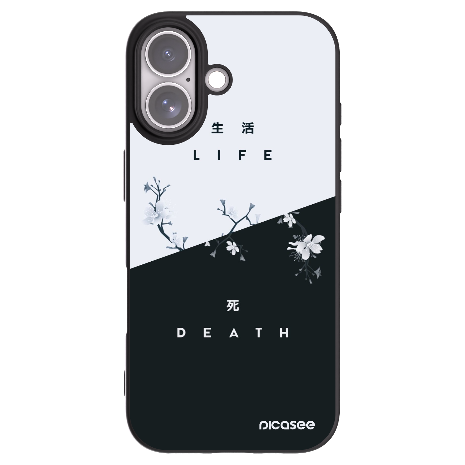 Picasee Μαύρη θήκη σιλικόνης για Apple iPhone 17 - Life - Death