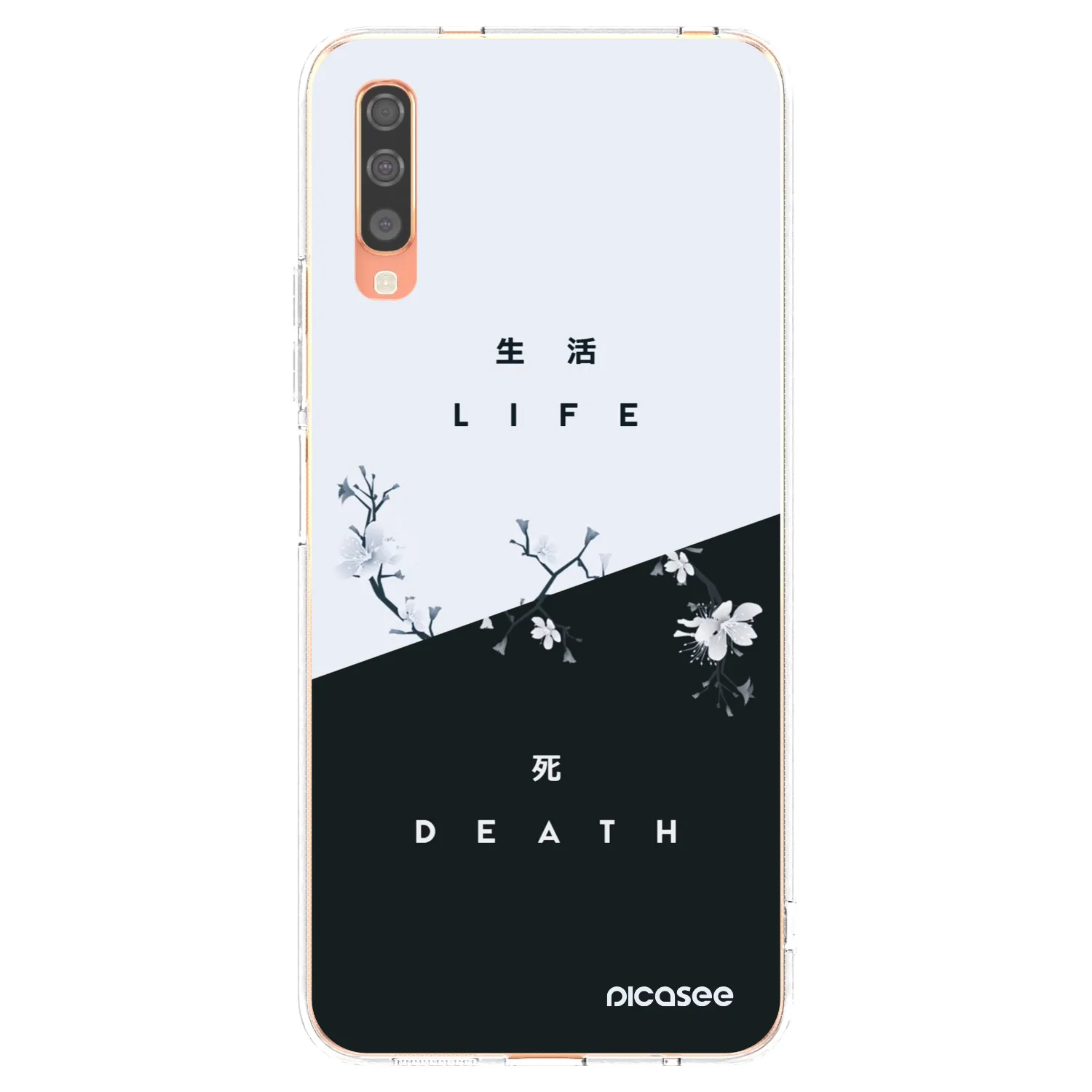 Picasee διαφανής θήκη σιλικόνης Samsung Galaxy A70 A705F - Life - Death