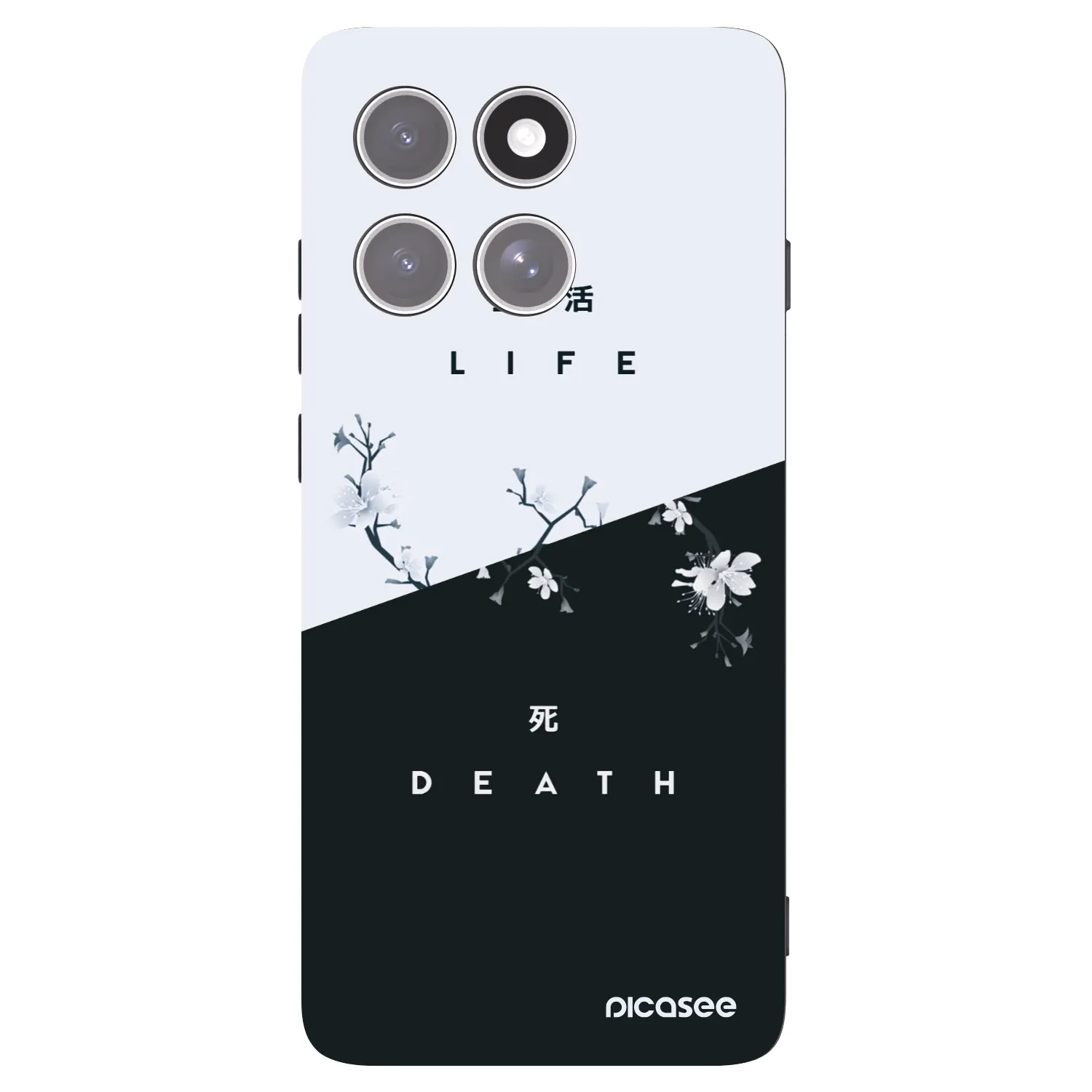 Picasee Μαύρη θήκη σιλικόνης για Motorola Edge 60 Pro - Life - Death