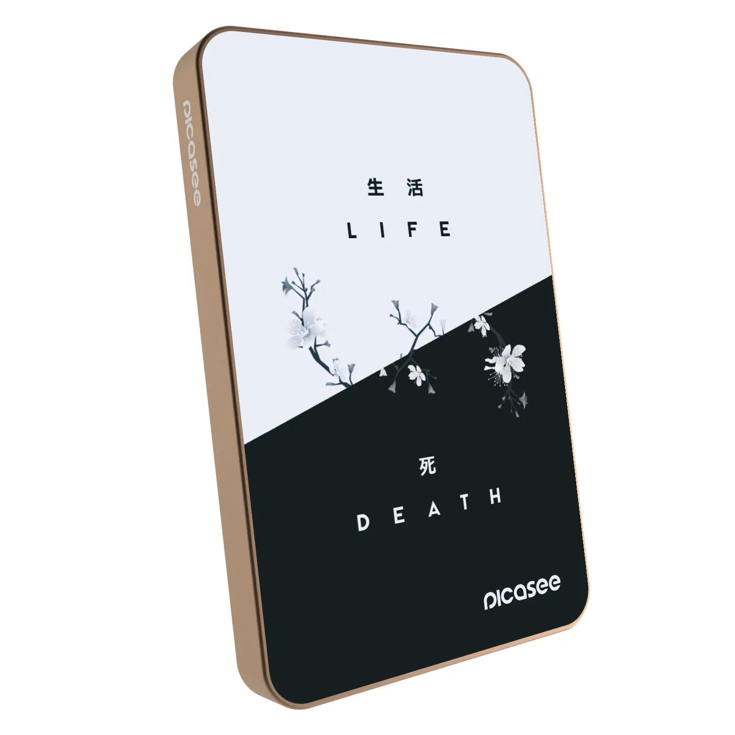 Picasee Powerbank με MagSafe 5 000 mAh Χρυσαφένιος - Life - Death