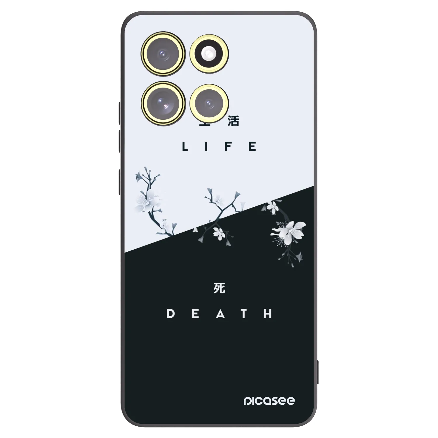 Picasee Μαύρη θήκη σιλικόνης για Motorola Moto G86 5G - Life - Death