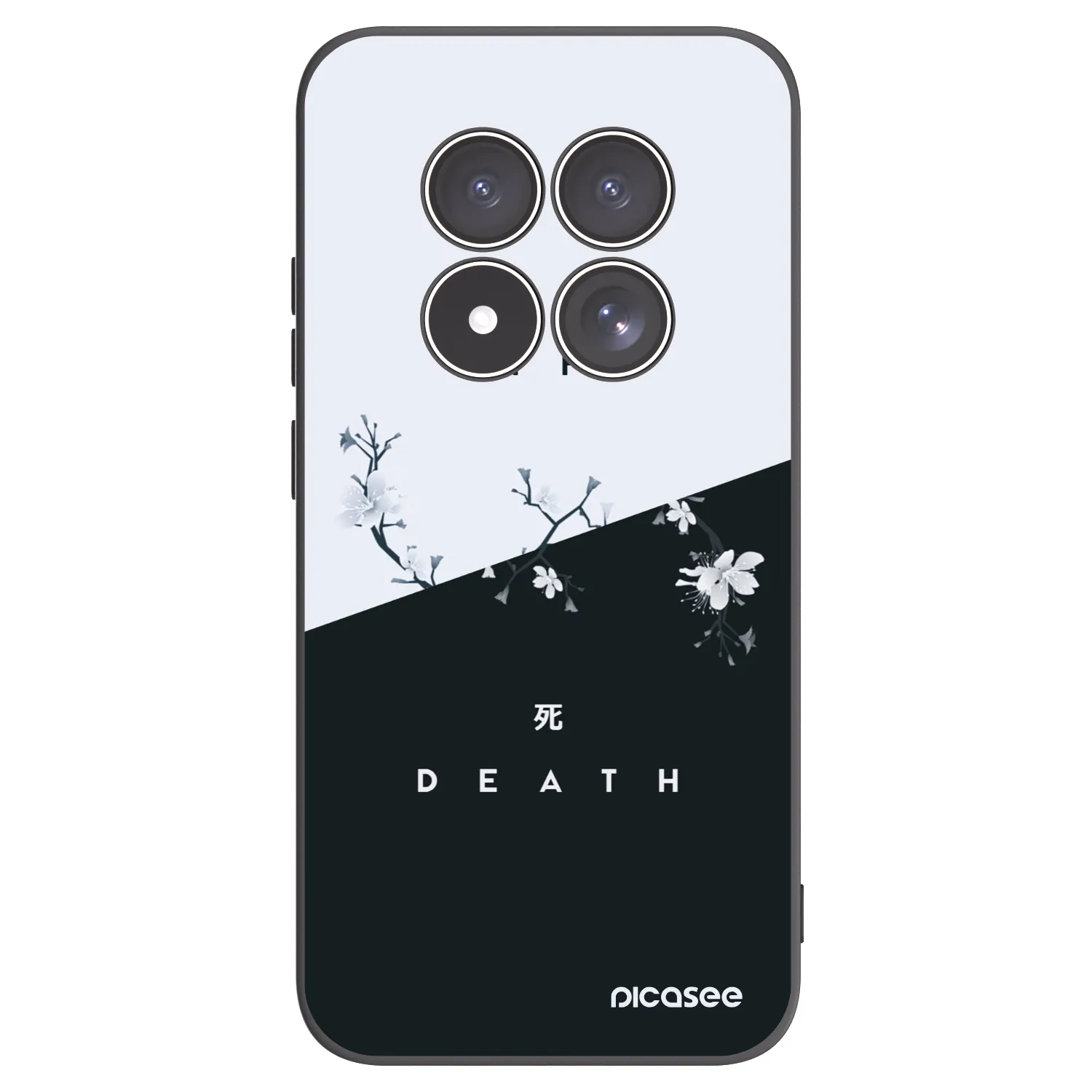 Picasee Μαύρη θήκη σιλικόνης για Xiaomi Redmi Note 15 Pro 4G - Life - Death