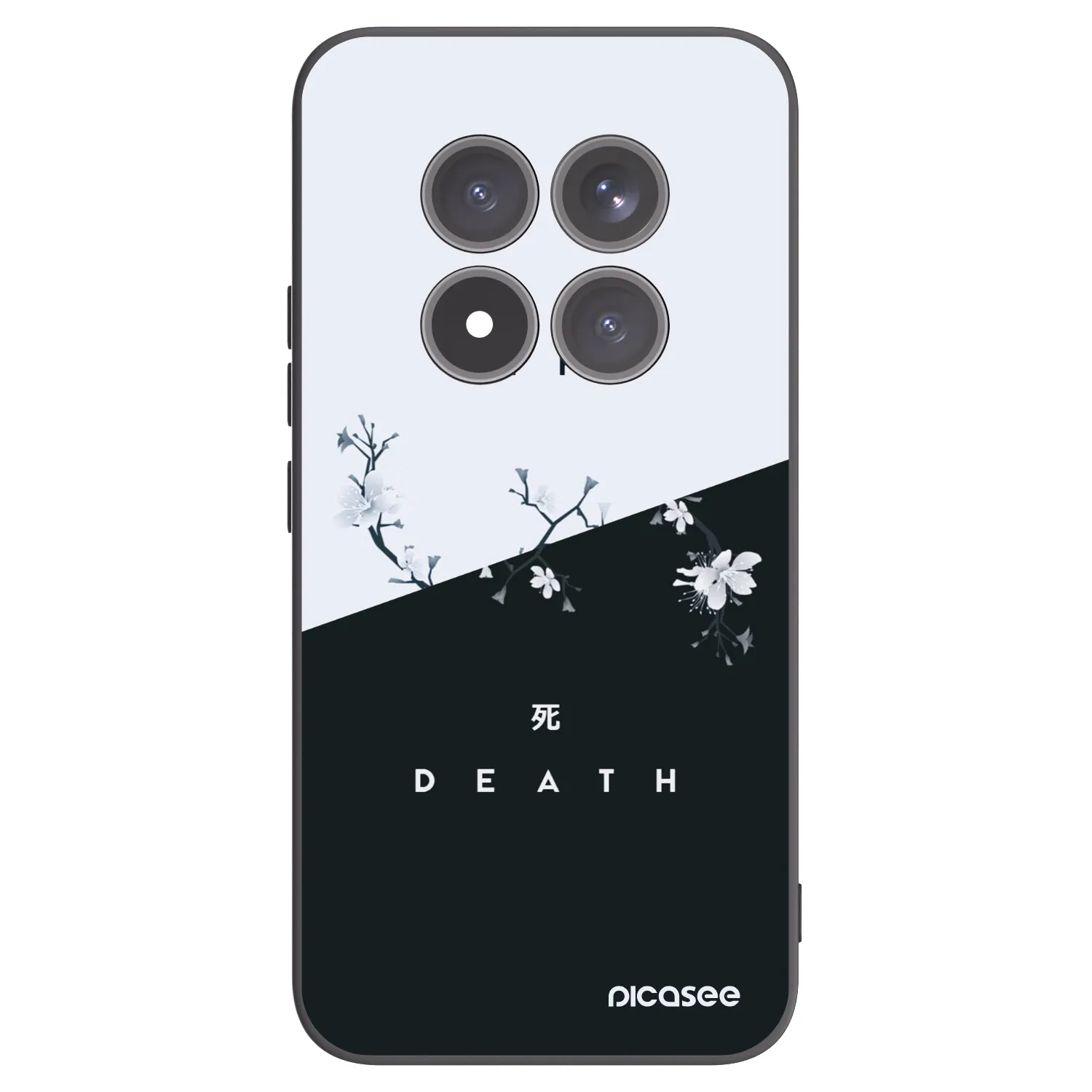 Picasee Μαύρη θήκη σιλικόνης για Xiaomi Redmi Note 15 Pro+ - Life - Death