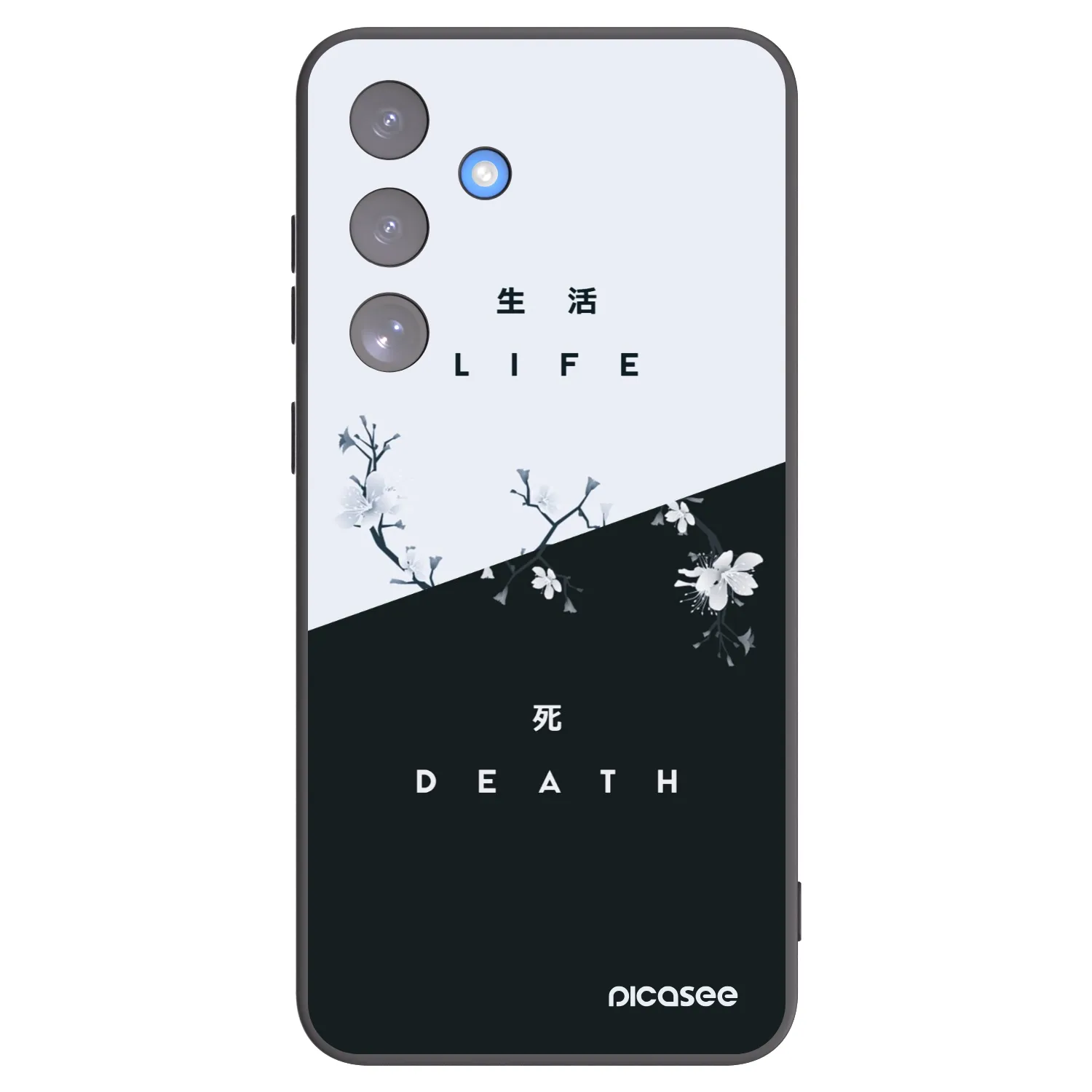 Picasee Μαύρη θήκη σιλικόνης για Samsung Galaxy S25 FE 5G - Life - Death