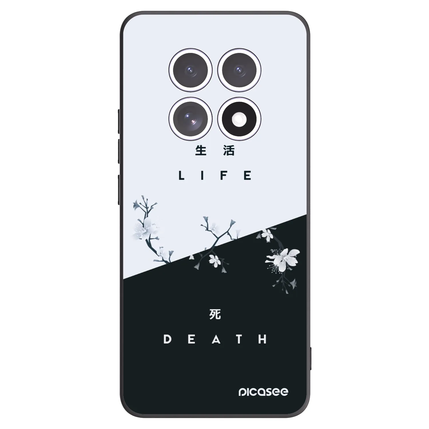 Picasee Μαύρη θήκη σιλικόνης για Xiaomi Redmi Note 15 - Life - Death