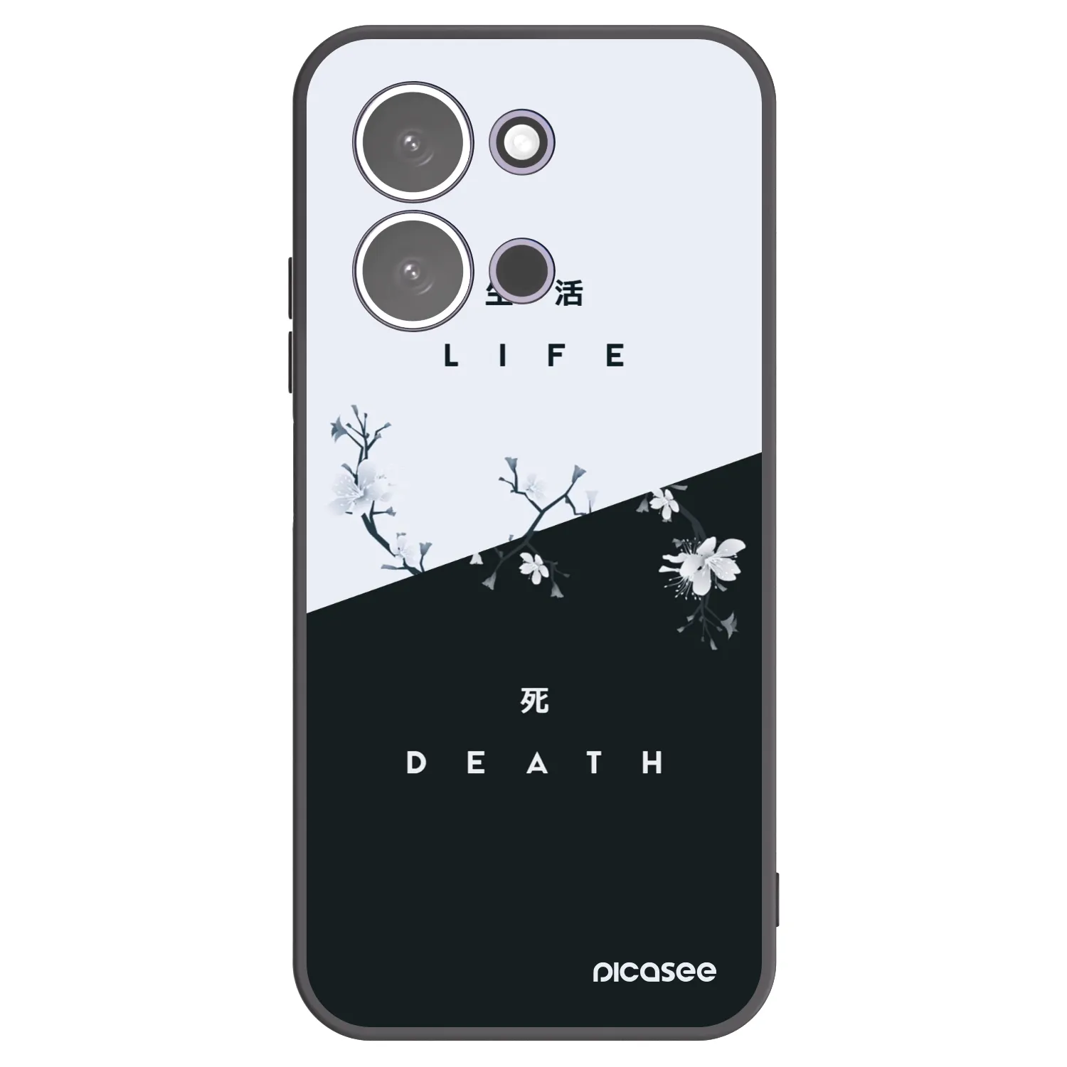 Picasee Μαύρη θήκη σιλικόνης για Xiaomi Redmi 15C 5G - Life - Death