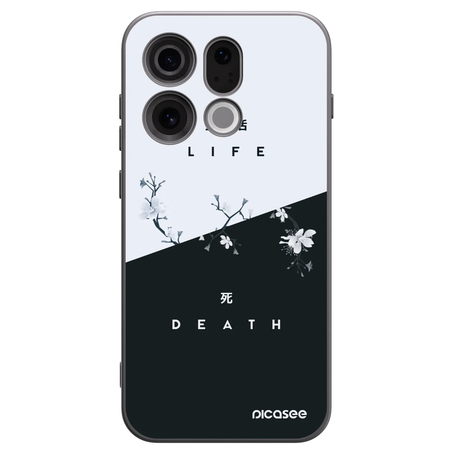 Picasee Μαύρη θήκη σιλικόνης για OPPO Find X9 - Life - Death