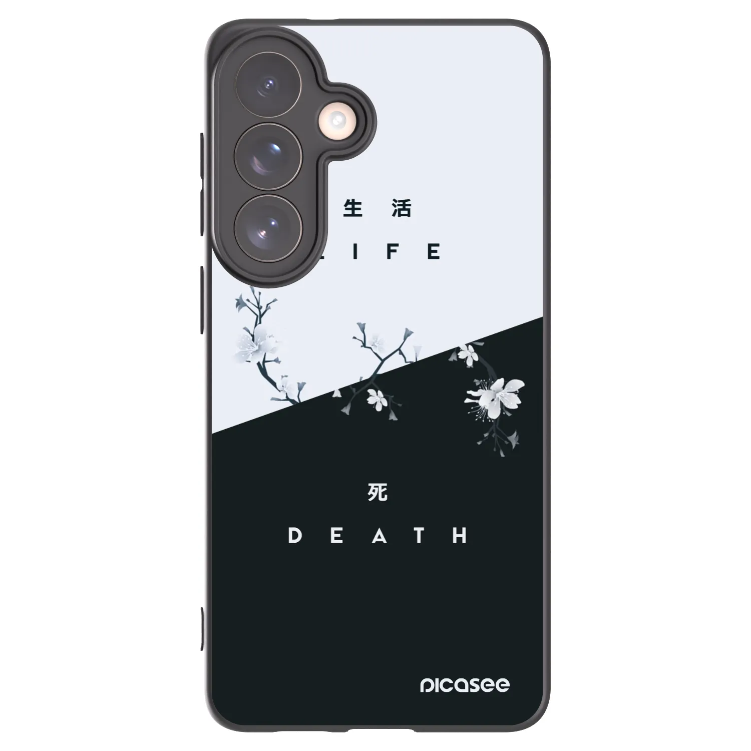 Picasee Μαύρη θήκη σιλικόνης για Samsung Galaxy S26+ - Life - Death