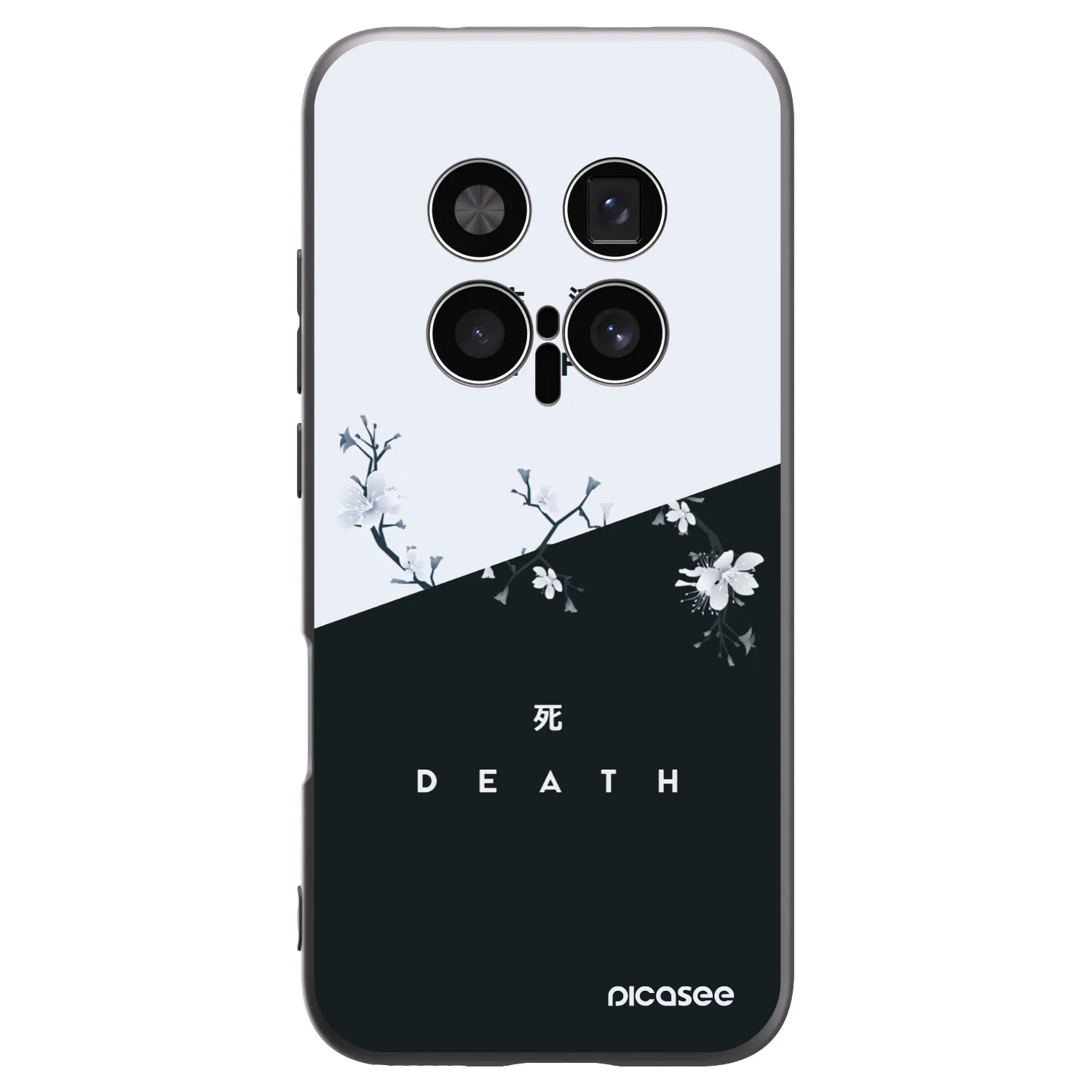Picasee Μαύρη θήκη σιλικόνης για Honor Magic8 Pro 5G - Life - Death