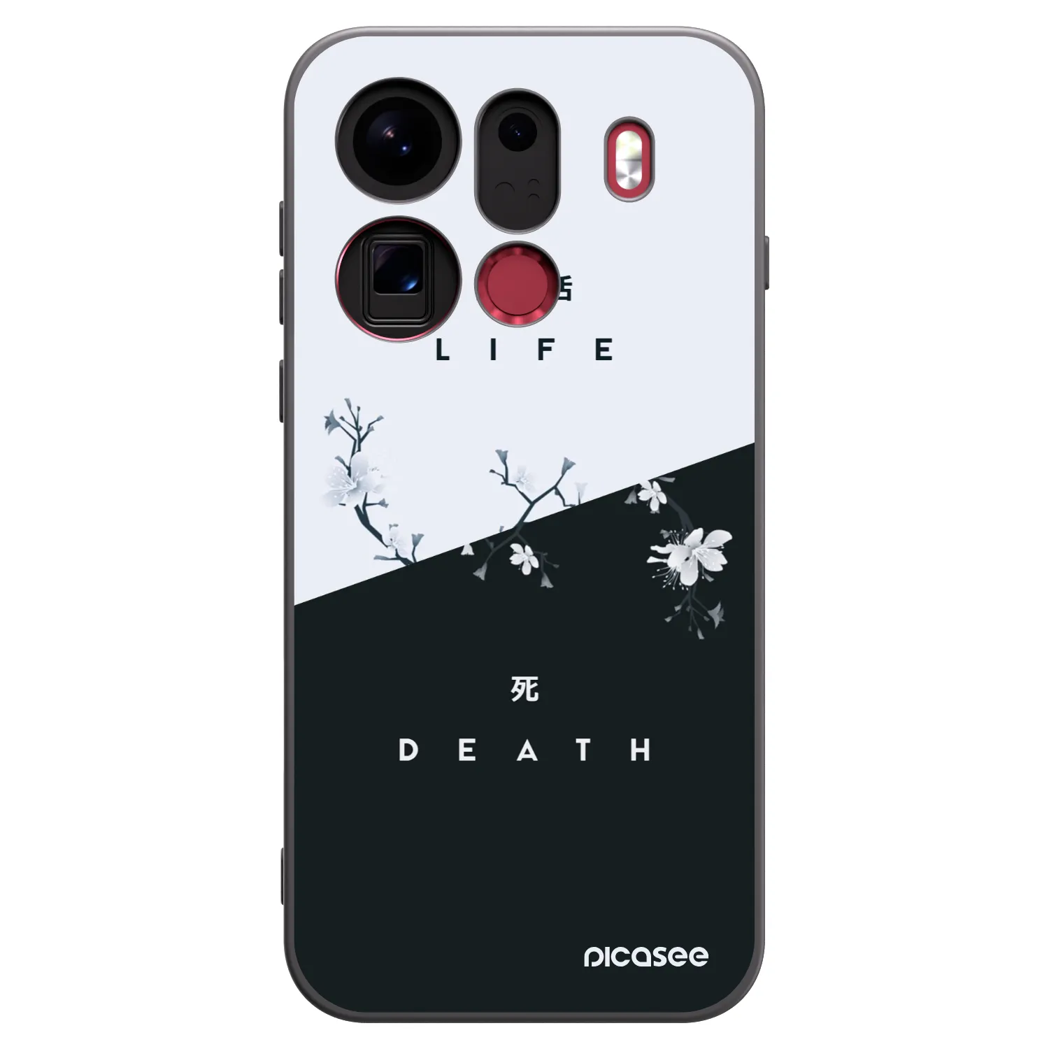 Picasee Μαύρη θήκη σιλικόνης για OPPO Find X9 Pro - Life - Death