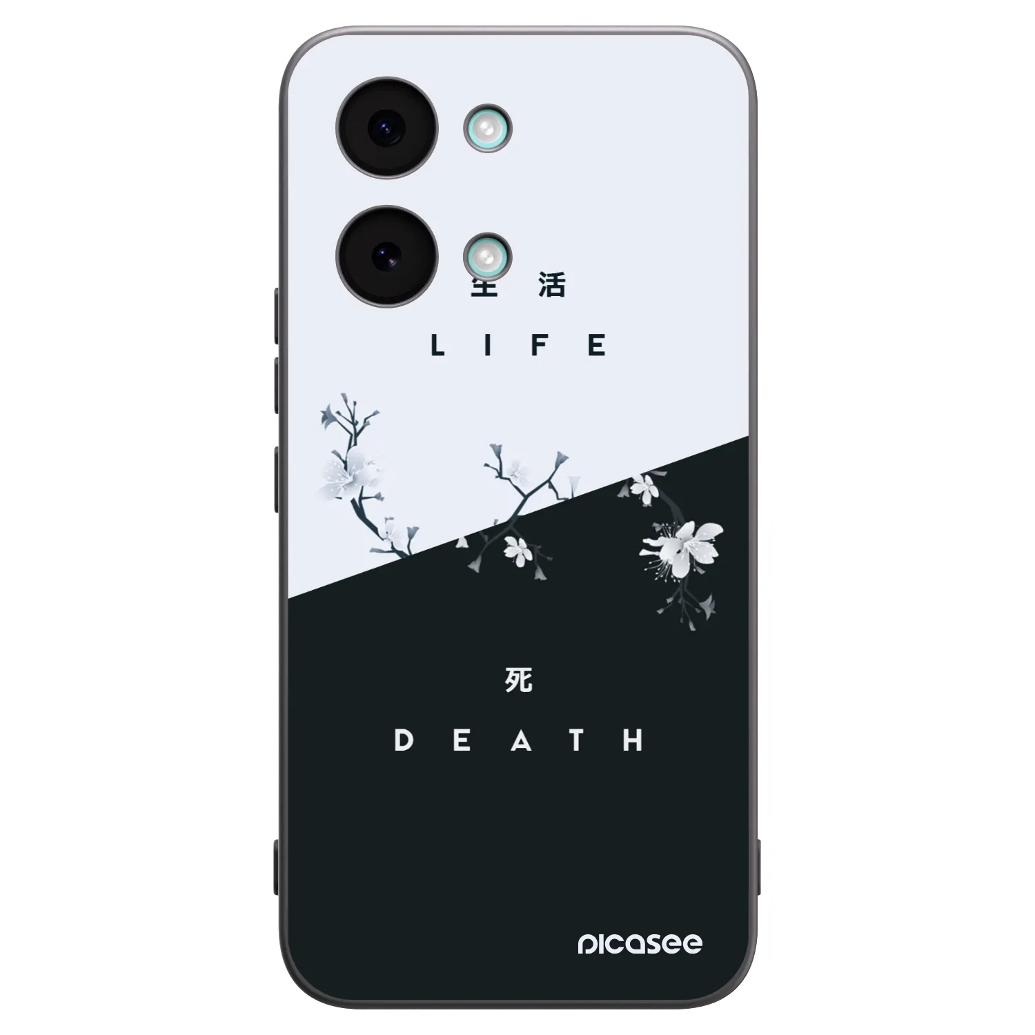 Picasee Μαύρη θήκη σιλικόνης για Xiaomi Poco X8 Pro Max - Life - Death