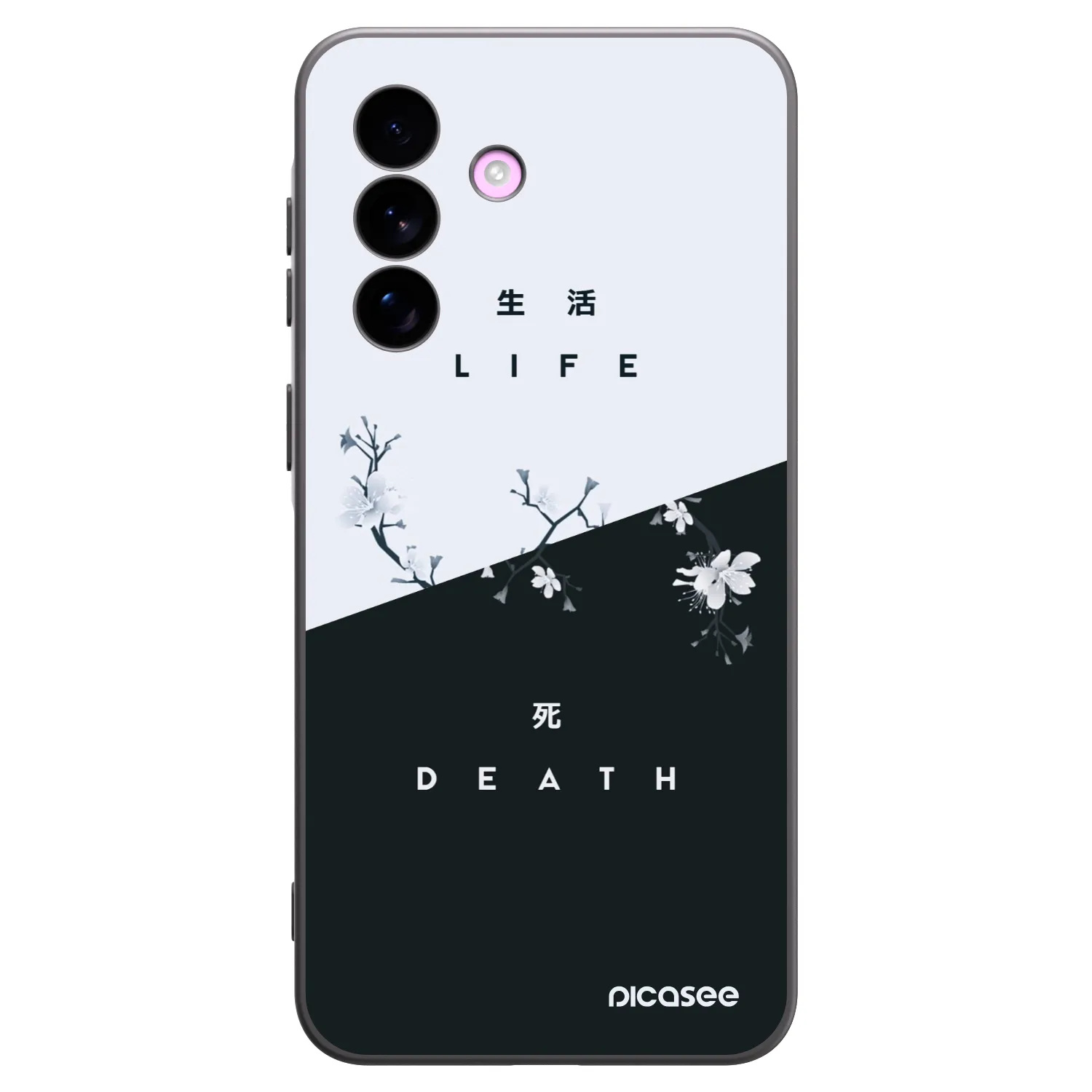 Picasee Μαύρη θήκη σιλικόνης για Samsung Galaxy A57 5G - Life - Death