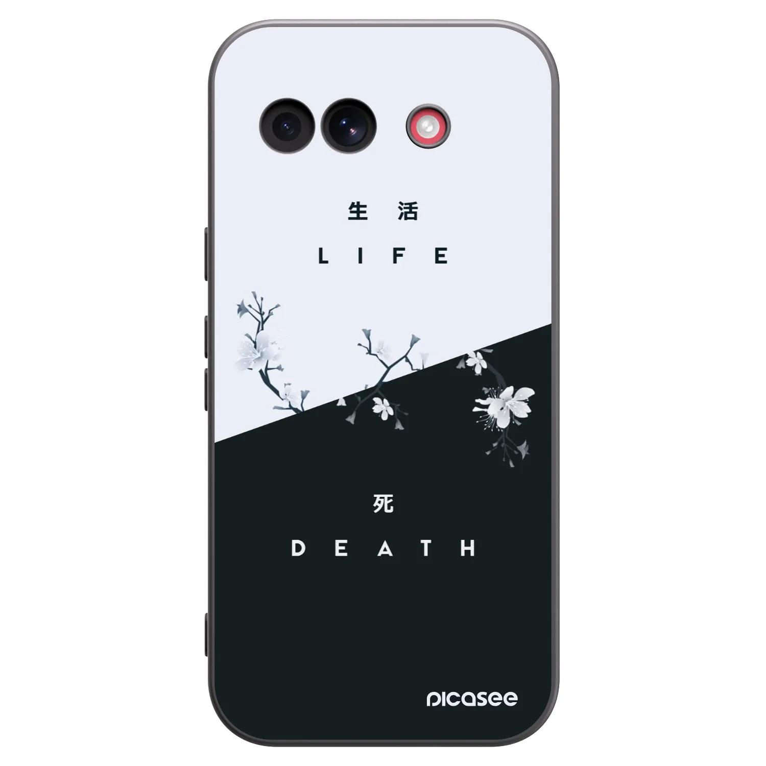 Picasee Μαύρη θήκη σιλικόνης για Google Pixel 10a - Life - Death