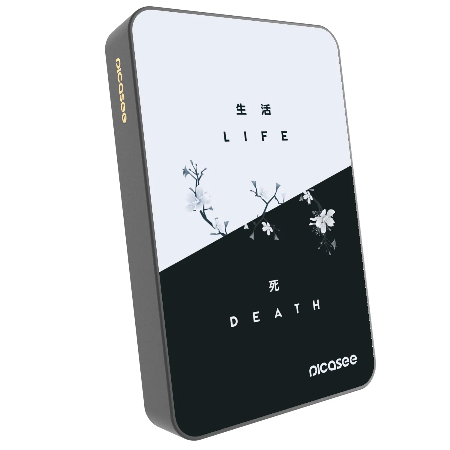 Picasee Powerbank με MagSafe 10 000 mAh Γκρί - Life - Death