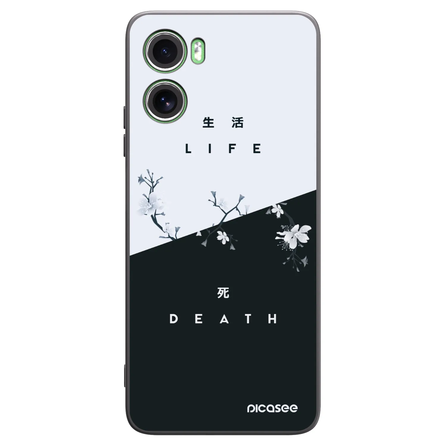 Picasee Μαύρη θήκη σιλικόνης για Motorola Moto G06 - Life - Death