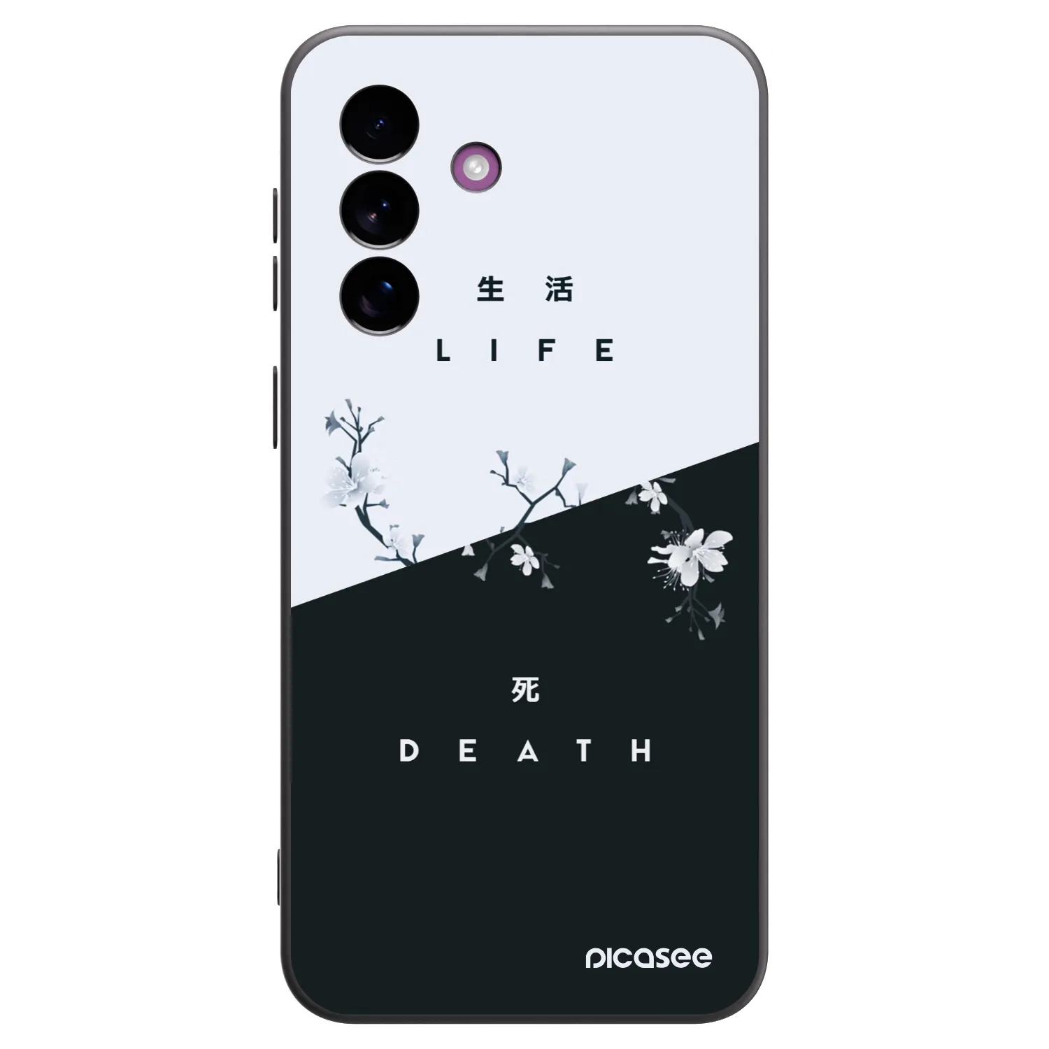 Picasee Μαύρη θήκη σιλικόνης για Samsung Galaxy A37 - Life - Death