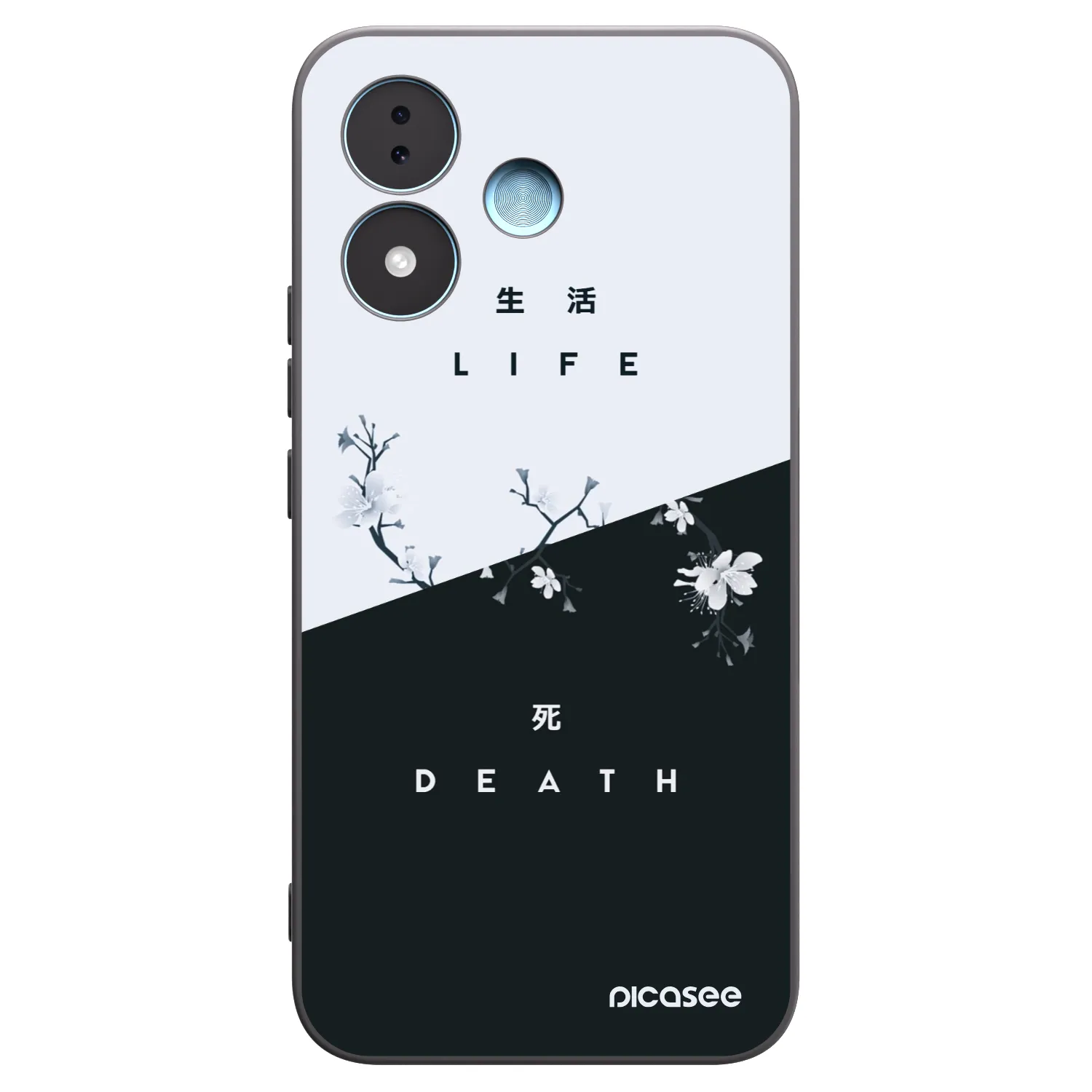 Picasee Μαύρη θήκη σιλικόνης για Xiaomi Redmi Note 17 5G - Life - Death