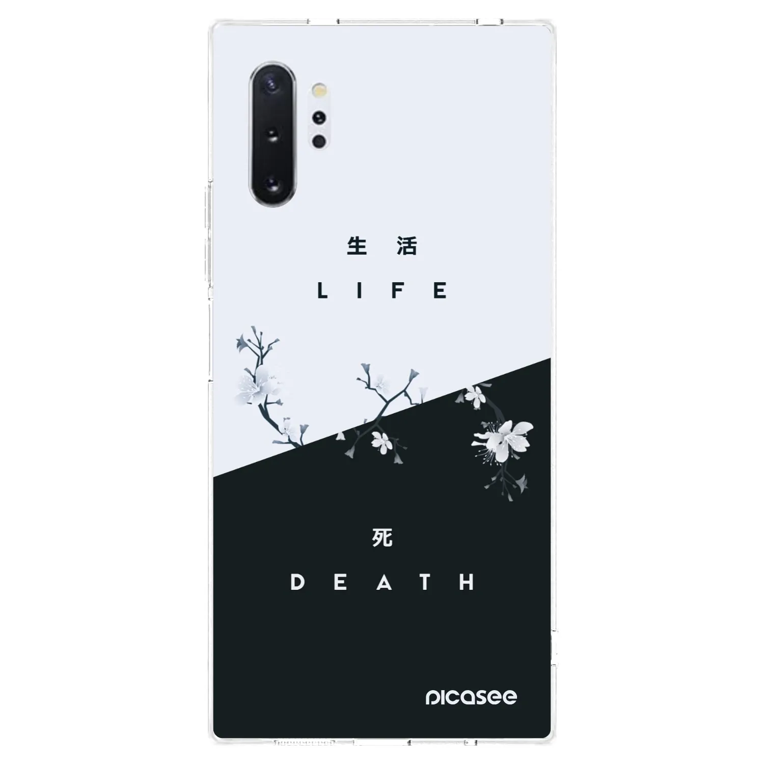 Picasee διαφανής θήκη σιλικόνης Samsung Galaxy Note 10+ N975F - Life - Death
