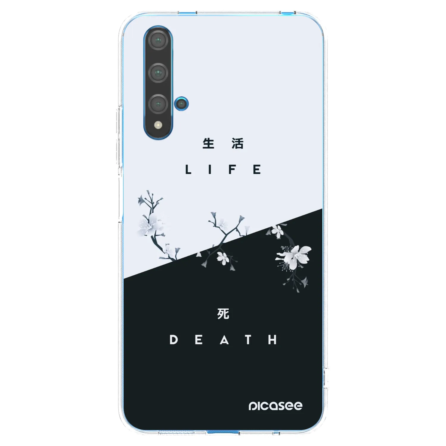 Picasee διαφανής θήκη σιλικόνης Huawei Nova 5T - Life - Death