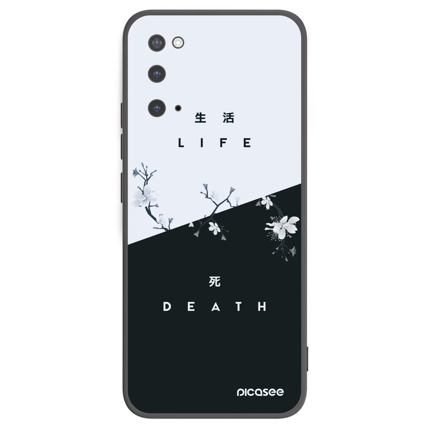 Picasee Μαύρη θήκη σιλικόνης για Samsung Galaxy S20 G980F - Life - Death