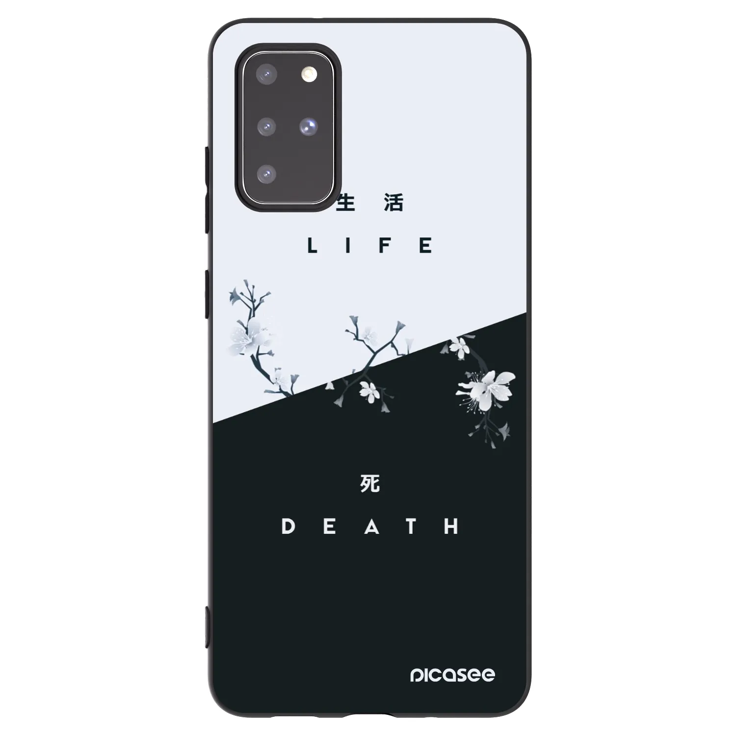 Picasee Μαύρη θήκη σιλικόνης για Samsung Galaxy S20+ G985F - Life - Death