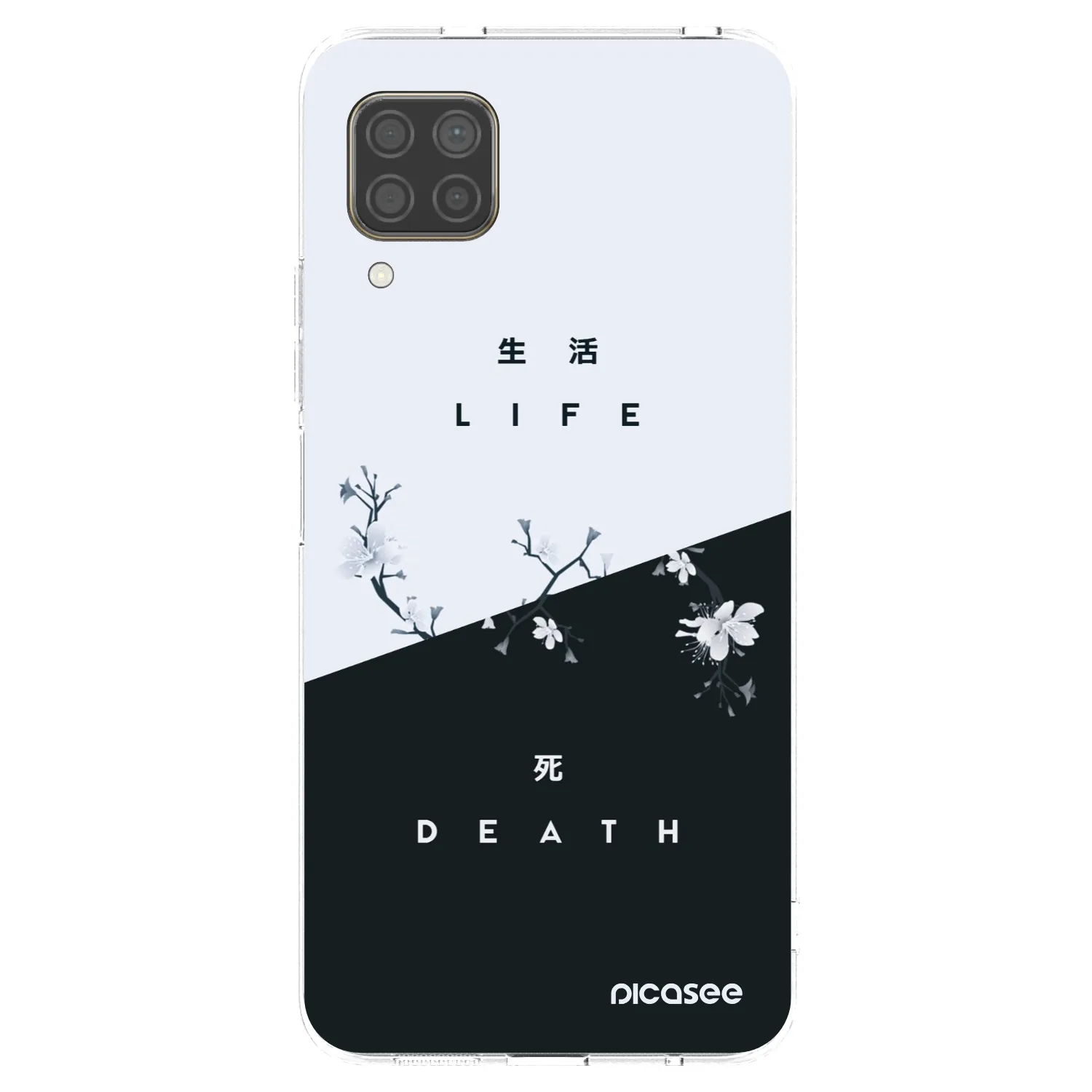 Picasee διαφανής θήκη σιλικόνης Huawei P40 Lite - Life - Death