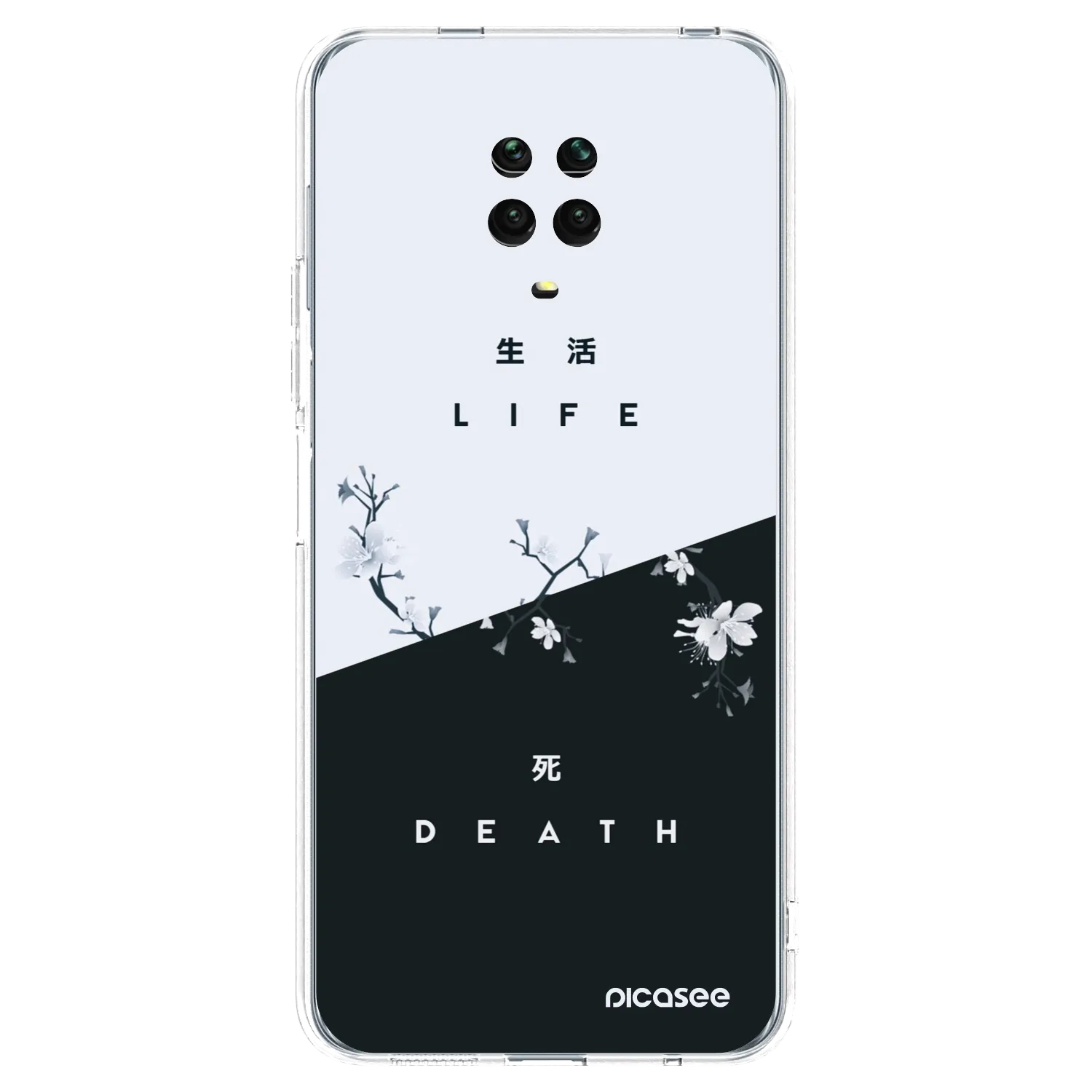 Picasee διαφανής θήκη σιλικόνης Xiaomi Redmi Note 9 Pro - Life - Death