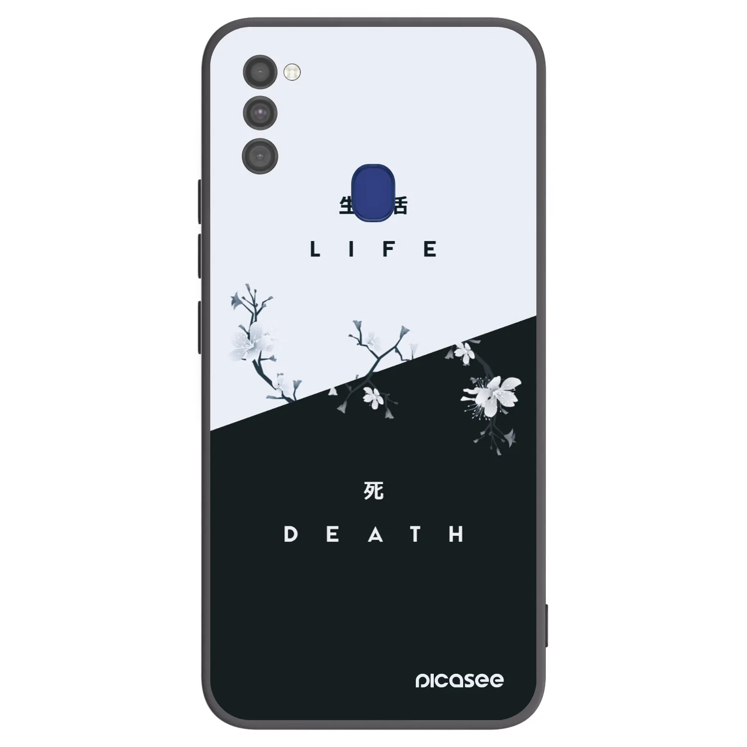 Picasee Μαύρη θήκη σιλικόνης για Samsung Galaxy M21 M215F - Life - Death