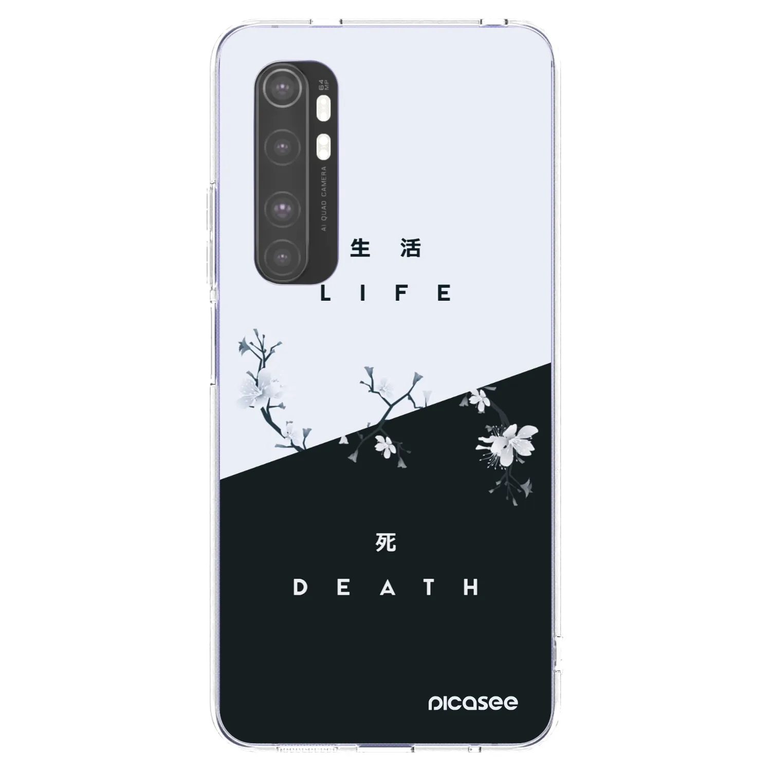 Picasee διαφανής θήκη σιλικόνης Xiaomi Mi Note 10 Lite - Life - Death