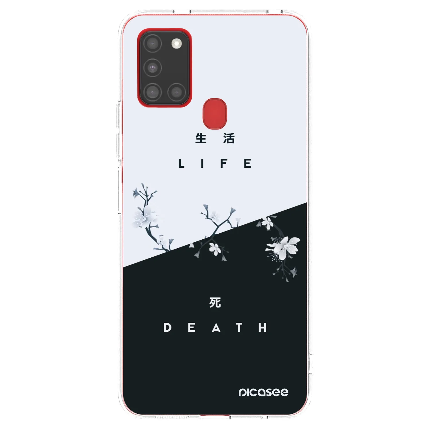 Picasee διαφανής θήκη σιλικόνης Samsung Galaxy A21s - Life - Death