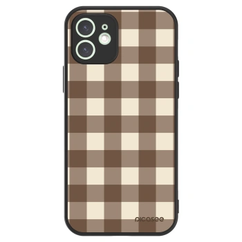 Picasee ULTIMATE CASE για Apple iPhone 12 - Brown grid