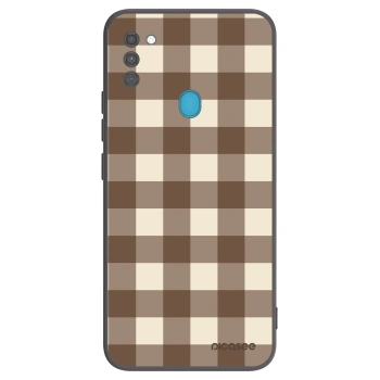 Θήκη για Samsung Galaxy M11 - Brown grid