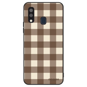 Θήκη για Samsung Galaxy A40 A405F - Brown grid