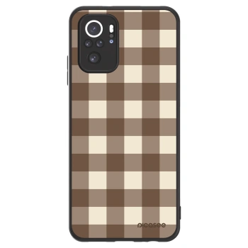 Θήκη για Xiaomi Redmi Note 10 - Brown grid