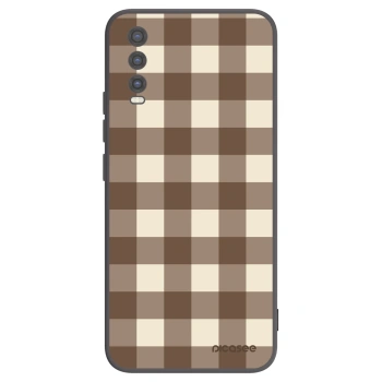 Θήκη για Vivo Y20s - Brown grid