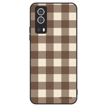 Θήκη για Vivo Y72 5G - Brown grid