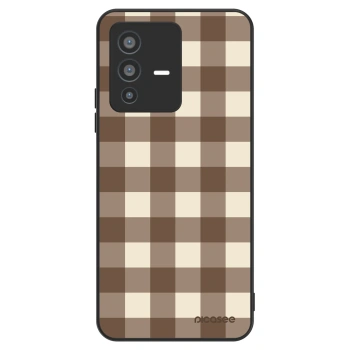 Θήκη για Vivo V23 5G - Brown grid