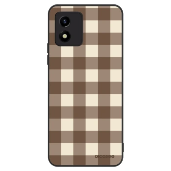 Θήκη για Vivo Y01 - Brown grid