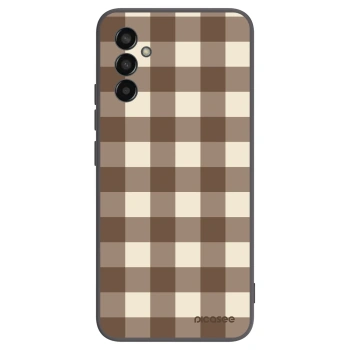 Θήκη για Samsung Galaxy M13 M135F - Brown grid