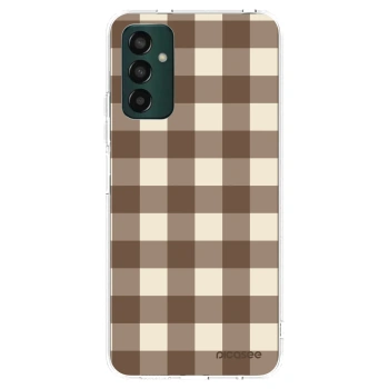 Θήκη για Samsung Galaxy M23 5G - Brown grid