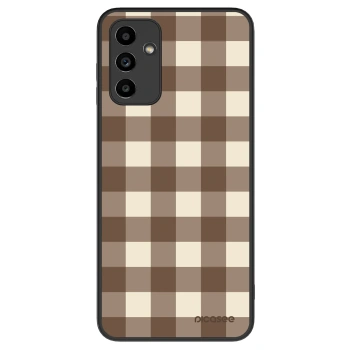 Θήκη για Samsung Galaxy A04s A047F - Brown grid