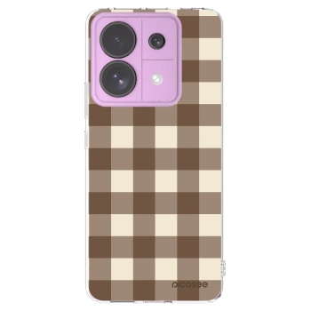 Picasee διαφανής θήκη σιλικόνης Xiaomi Redmi Note 13 Pro 5G - Brown grid